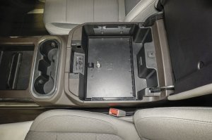 GMC Sierra 2500HD Console Safe - Tuffy Products - W/ Keyed Lock - Black - `20-`24